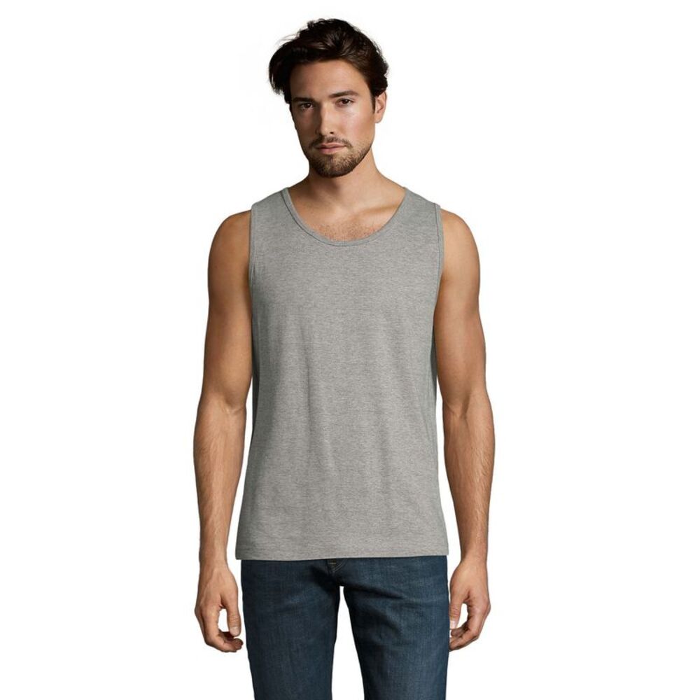 SOLS Mens Justin Tank Top / Grey Melange